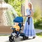 Folding Tricycle Baby Stroller with Reversible Seat and Adjustable Canopy
